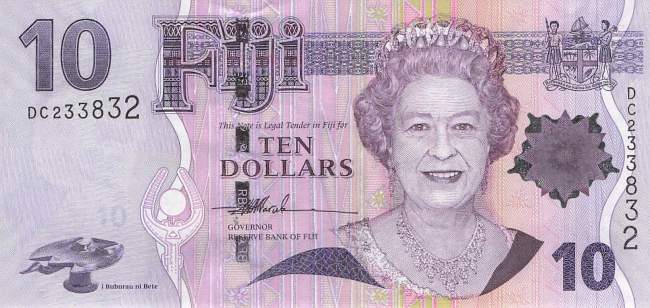 Fiji 10 dollar 2007 p.111a